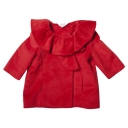 Bebe Frill Collar Coat red Sizes 1 - 6