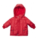Bebe Padded Jacket with Hood Red