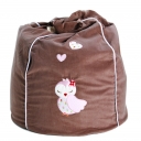Cocoon Couture Dreamy Owl Bean Bag Sand Pink