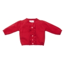 Bebe Long Sleeve cardigan with Frill Berry