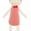 Alimerose Bunny Toy Red Check