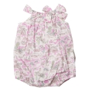 Bebe Liberty Woven Romper with Bow Isle Of Wright