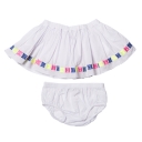 FOx and Finch Baby Mexica Embroidered Skirt