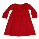 Mill & Mia Shirred Dress Red