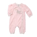 Bebe Liberty Pink Romper with Applique ** Last One Size 00**